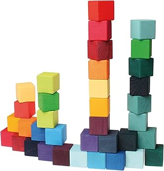 Amazon | にじのキューブ・小・36pcs （GM43110） 【グリムス/Grimms